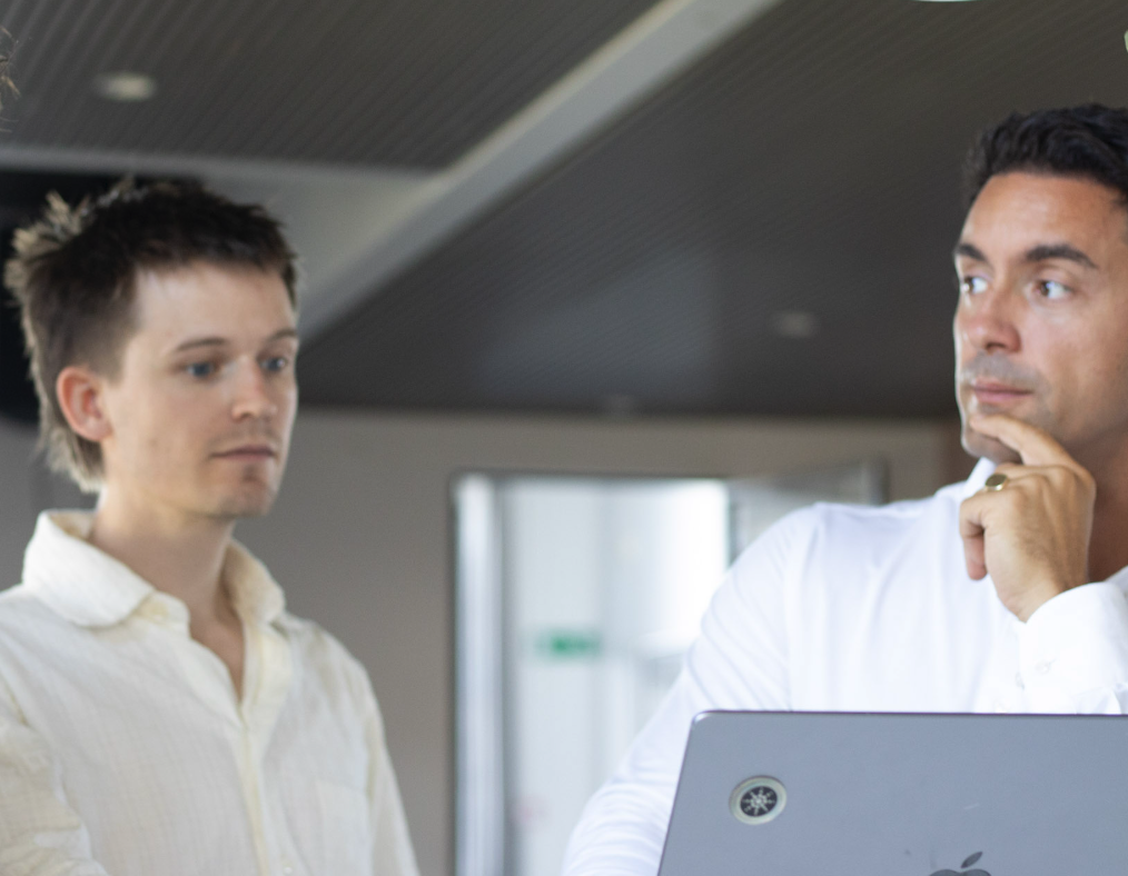 Strategic planning session with professionals in modern office